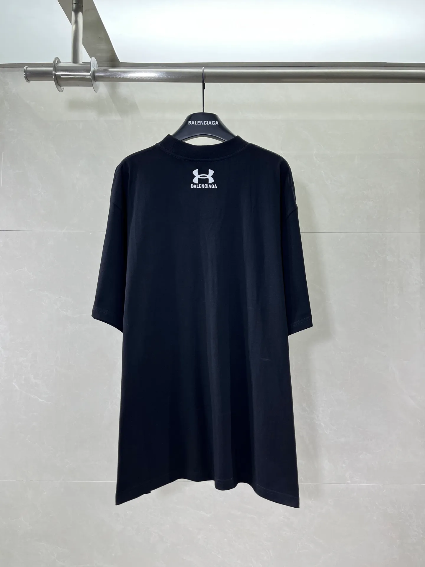 P105💰 -BALENCIAGA- BALENCIAGAx Under Armour blcg xua t 300 . ， ， ， ， ， ， os Same Style ：Black Size：XS-L 8958